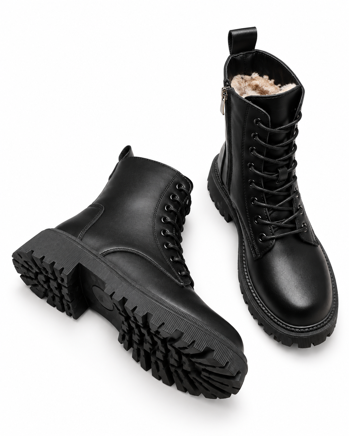 BROKLYN | BOTAS DE CUERO CON PELO