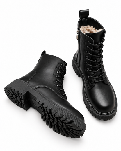 BROKLYN | BOTAS DE CUERO CON PELO