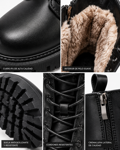 BROKLYN | BOTAS DE CUERO CON PELO